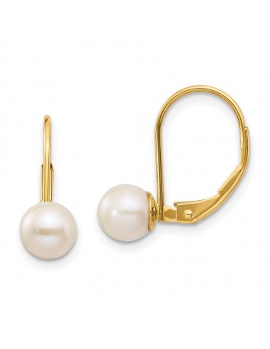 14k 6-6.5mm Pearl Leverback Earring Mounting Comment ça marche