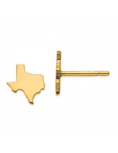 14KY TX Small State Earring Découvrez la collection