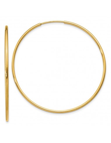 14k 1.25mm Endless Hoop Earring vous aussi creer 