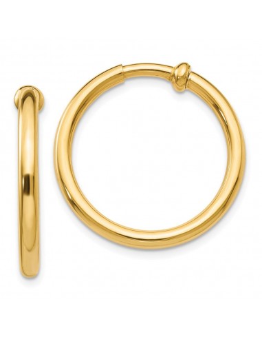 14k Non-Pierced Hoops Earrings du meilleur 