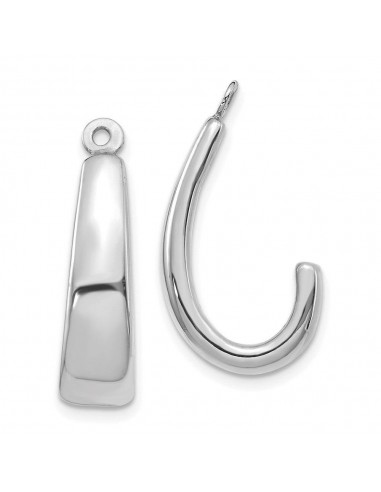 14k White Gold J Hoop Earring Jackets acheter en ligne