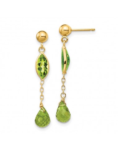 14K Peridot Post Earrings votre