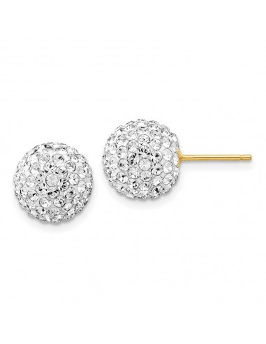 14k 10mm Disco Ball Crystal Stud Earrings À commander