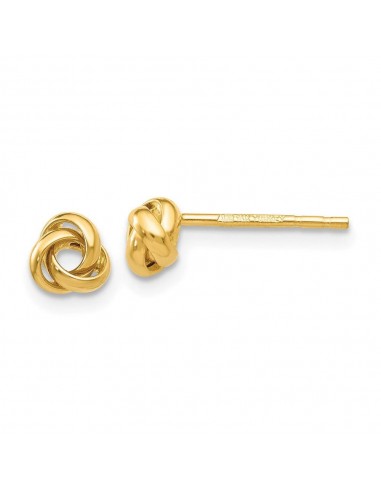 14k Polished Knot Post Earrings Jusqu'à 80% De Réduction