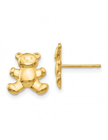 14k Teddy Bear Post Earrings france