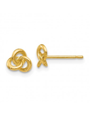 14k Polished Trinity Knot Post Earrings Fin de série