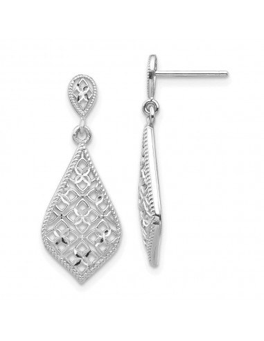 14K White Gold Dangle Earrings de l' environnement