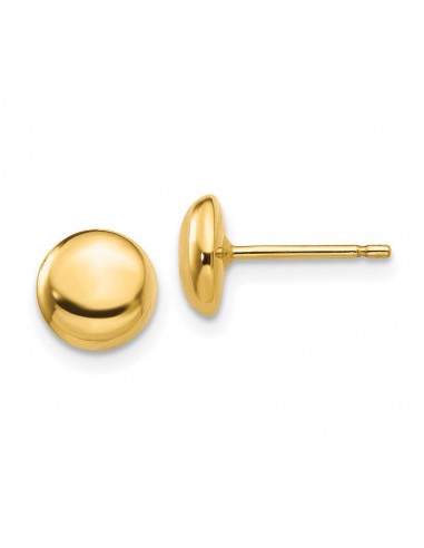 14k Polished Half Ball Post Ear s'inspire de l'anatomie humaine