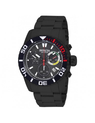 Invicta Men's Chronograph Watch - Pro Diver Day-Date Black Dial Bracelet | 18940 est présent 