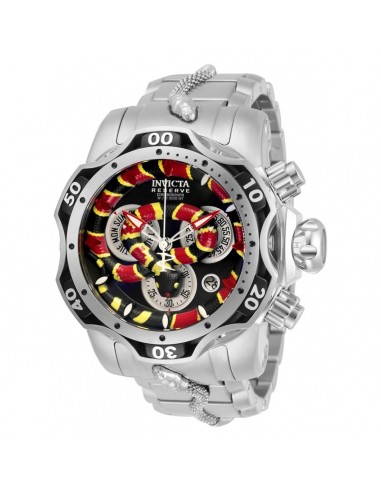 Invicta Men's Chronograph Watch - Reserve Venom Silver Tone Bracelet | 30846 ou a consommer sur place