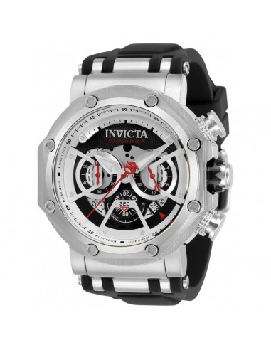 Invicta Men's Chronograph Watch - Subaqua Silver Tone Case Black Dial Strap | 32188 sur le site 