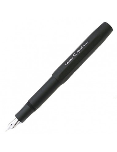 Kaweco Fountain Pen - AL Sport Black Broad Nib Aluminum | 10000096 JUSQU'A -70%! 