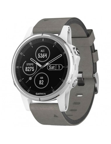 Garmin Unisex Smartwatch - fenix 5S Plus Multisport GPS Grey Strap | 010-01987-04 en ligne des produits 