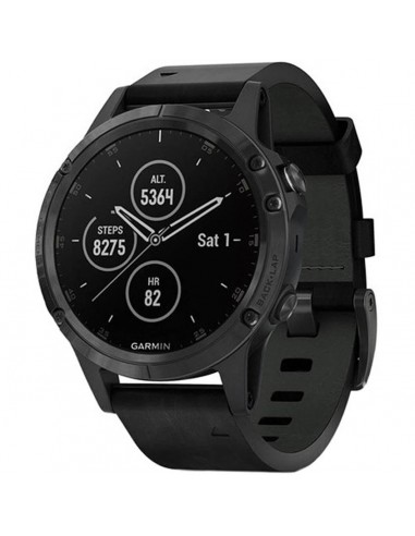 Garmin Unisex Smartwatch - fenix 5 Plus Heart Rate GPS Black Strap | 010-01988-06 l'évolution des habitudes 