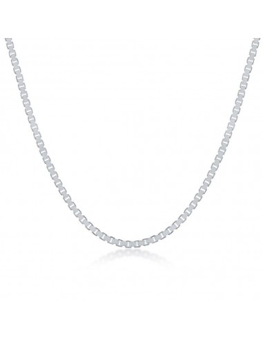 Sterling Silver 1.8mm Box Chain, 30" Venez acheter