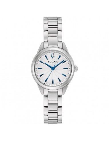 Bulova Women's Watch - Sutton Silver Tone Dial Stainless Steel Bracelet | 96L285 Livraison rapide