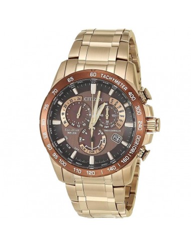 Citizen Men's Chronograph Watch - PCAT Eco Drive Rose Gold Bracelet | CB5896-54X de l' environnement