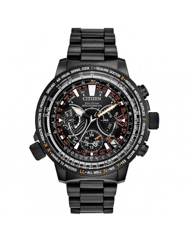 Citizen Men's Chronograph Watch - Satellite Wave Black Dial Bracelet | CC7015-55E pour bénéficier 