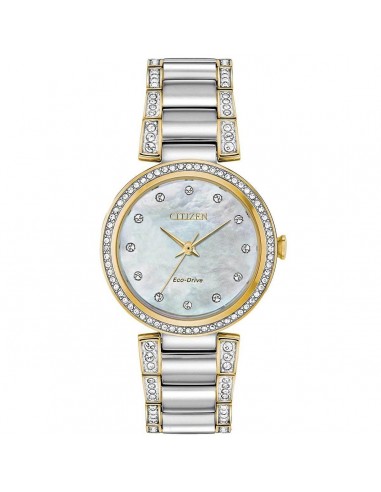 Citizen Women's Eco Drive Watch - Silhouette Crystal MOP Dial Bracelet | EM0844-58D acheter en ligne