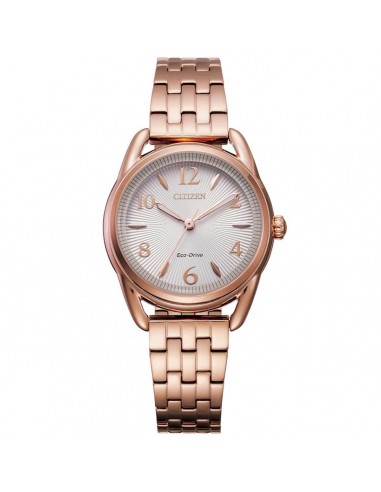 Citizen Women's Eco-Drive watch - Drive Silver Dial Rose Gold Bracelet | FE1213-50A sur le site 