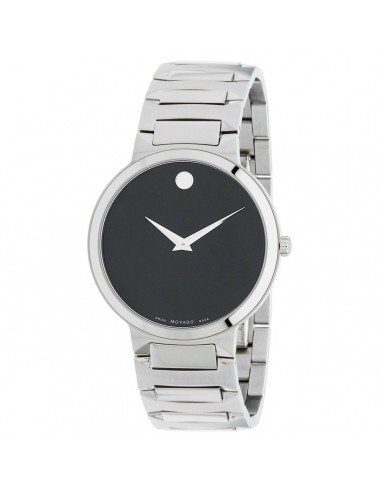 Movado Men's Quartz Watch - Temo Black Dial Silver Stainless Steel Bracelet | 0607292 Vous souhaitez 