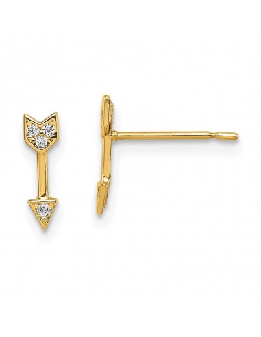 Madi K Kid's 14k  CZ Arrow Post Earrings Venez acheter