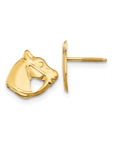 Madi K Kid's 14k  Horse Head Earrings une grave pollution 