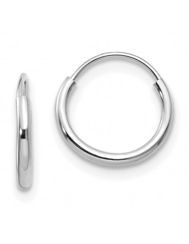 Madi K Kid's 14k White Gold  Endless Hoop Earrings le concept de la Pate a emporter 