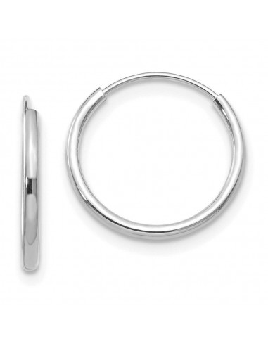 Madi K Kid's 14k  White Gold Endless Hoop Earrings soldes