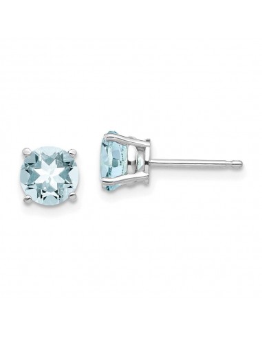 14k White Gold Aquamarine Earrings s'inspire de l'anatomie humaine