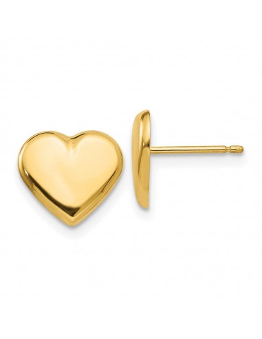 14k Heart Post Earrings de France