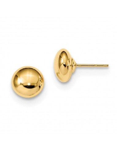 14k Polished Button Post Earrings Jusqu'à 80% De Réduction