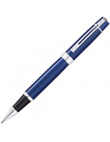 Sheaffer 300 Rollerball Pen - Glossy Blue Lacquer White Dot | E1934151 france