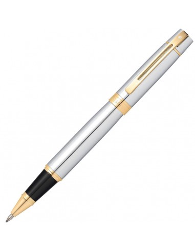 Sheaffer 300 Rollerball Pen - Chrome and Gold Trim White Dot | E1934251 store