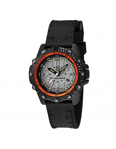 Luminox Men's Quartz Watch - Commando Frogman Grey Dial Black Rubber Strap | 3301 la livraison gratuite