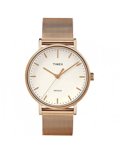 Timex Women's Quartz Watch - Fairfield Cream Dial Mesh Bracelet | TW2R26400VQ Pour