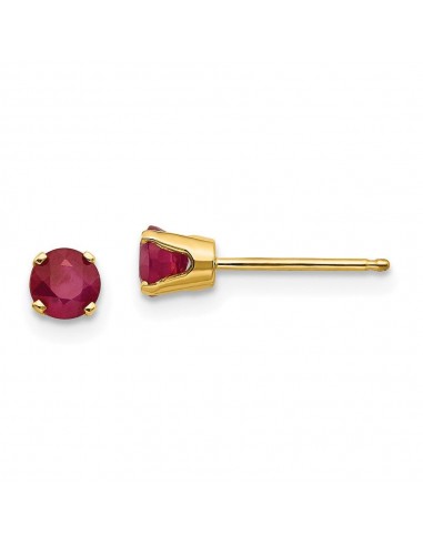 14k 4mm July/Ruby Post Earrings sélection de produits