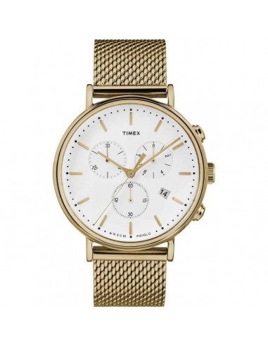 Timex Men's Chronograph Watch - Fairfield Yellow Gold Mesh Bracelet | TW2R27200VQ Vous souhaitez 