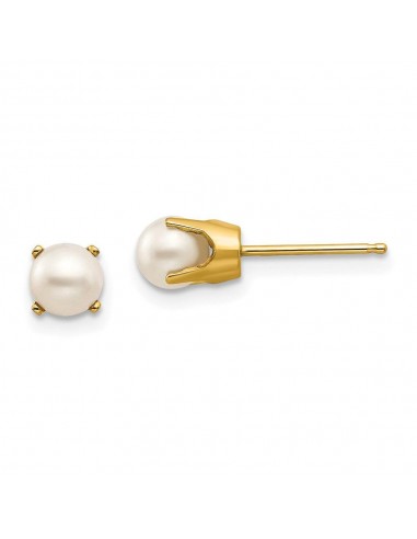 14k 5mm FW Cultured Pearl Earrings-June en linge