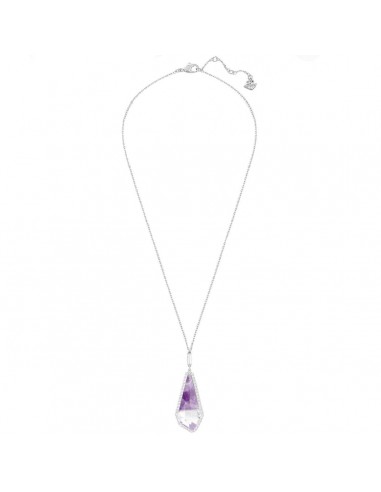 Swarovski Women's Necklace - Organic Rhodium Plated Purple Crystal | 5092182 chez Cornerstreet bien 