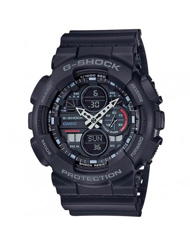 Casio Men's Ana-Digi Watch - G-Shock Black Dial Black Resin Strap | GA140-1A1 online