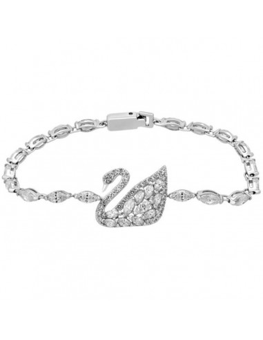 Swarovski Women's Bracelet - Swan Lake Rhodium Plated Clear Crystal | 5200942 suggérées chez