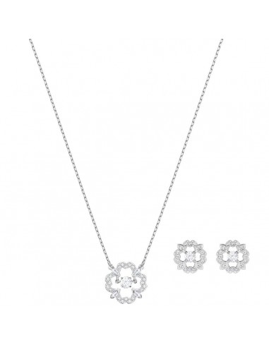 Swarovski Women's Jewelry Set - Sparkling Dance Rhodium Plated | 5397867 acheter