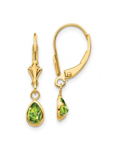 14k 6x4mm August/Peridot Earrings 2024