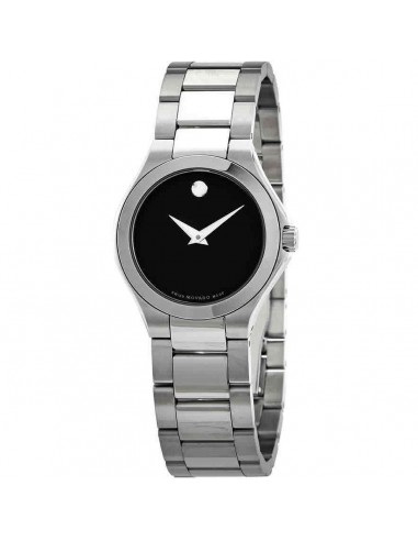 Movado Women's Quartz Watch - Defio Black Dial Stainless Steel Bracelet | 0607309 acheter en ligne