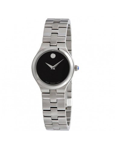 Movado Women's Quartz Watch - Juro Black Dial Stainless Steel Bracelet | 0607444 shop