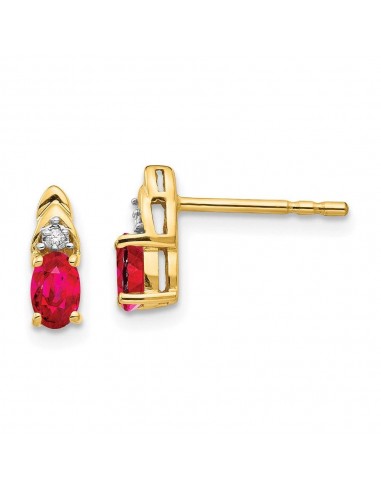 14K Diamond & Ruby Earrings offre 