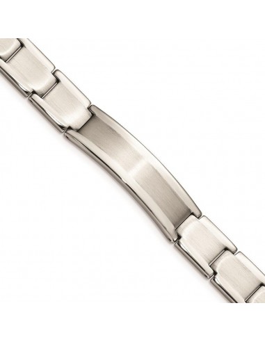 Stainless Steel Polished and Brushed ID 8.25in Bracelet Vous souhaitez 