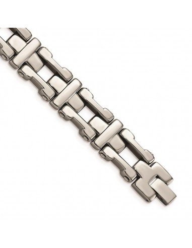 Stainless Steel Polished 8.5in. Bracelet shop