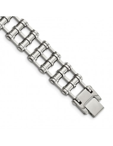 Stainless Steel Polished 8.5in Bracelet est présent 